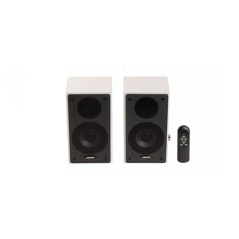 ALTAVOCES ACTIVOS 2.0 FONESTAR CLASS-220B BLANCOS - 2*RMS/45W - 60-20000HZ - ENTRADAS 2*LÍNEA AUX/2*RCA - RECEPTOR BT 5.0 - MAND