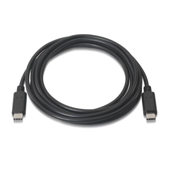 Cable USB 2.0 Tipo-C Aisens A107-0055/ USB Tipo-C Macho - USB Tipo-C Macho/ 0.5m/ Negro - Imagen 2