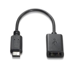 Cable USB 2.0 Aisens A107-0059/ USB Tipo-C Macho - USB Hembra/ 15cm/ Negro - Imagen 2