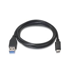Cable USB 3.1 Aisens A107-0060/ USB Tipo-C Macho - USB Macho/ 1m/ Negro - Imagen 2