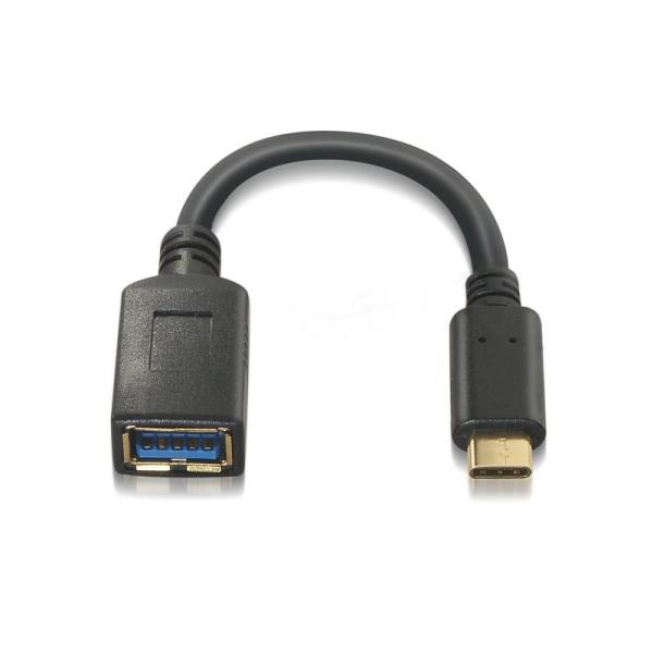 Cable USB 3.1 Aisens A107-0062/ USB Tipo-C Macho - USB Hembra/ 15cm/ Negro - Imagen 2