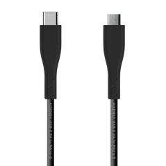 Cable USB 2.0 Aisens A107-0350/ USB Tipo-C Macho - MicroUSB/ 2m/ Negro - Imagen 1
