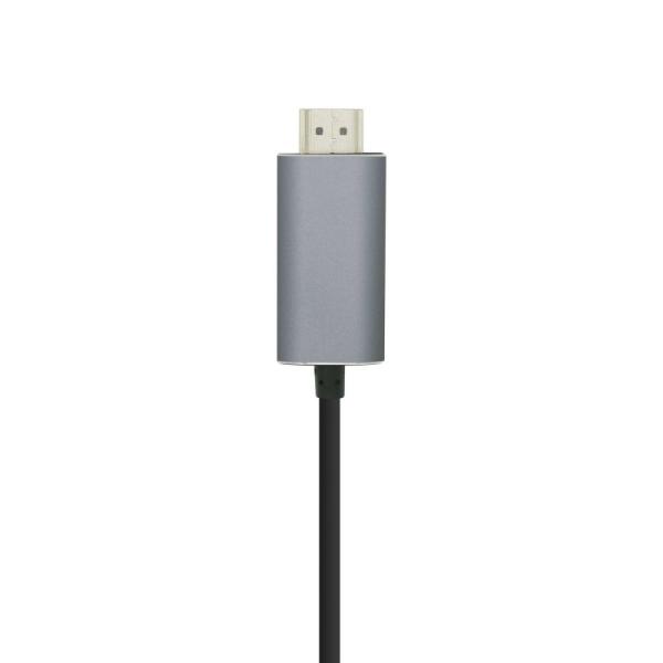 Cable Conversor Aisens A109-0392/ USB Tipo-C Macho - HDMI Macho/ 0.8m/ Negro - Imagen 2