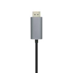 Cable Conversor Aisens A109-0394/ USB Tipo-C Macho - Displayport Macho/ 0.8m/ Negro - Imagen 2