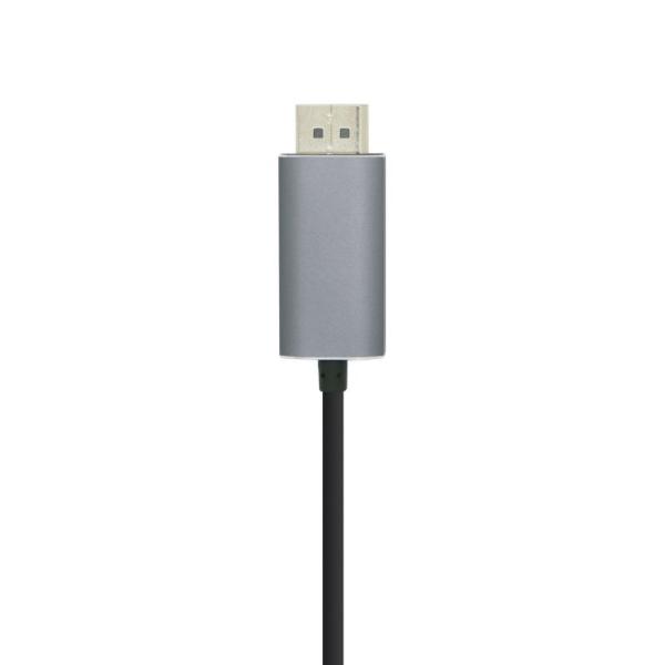 Cable Conversor Aisens A109-0395/ USB Tipo-C Macho - Displayport Macho/ 1.8m/ Negro - Imagen 2