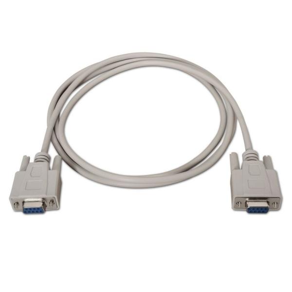 Cable Serie RS232 Aisens A112-0066/ DB9 Hembra - DB9 Hembra/ 1.8m/ Beige - Imagen 2
