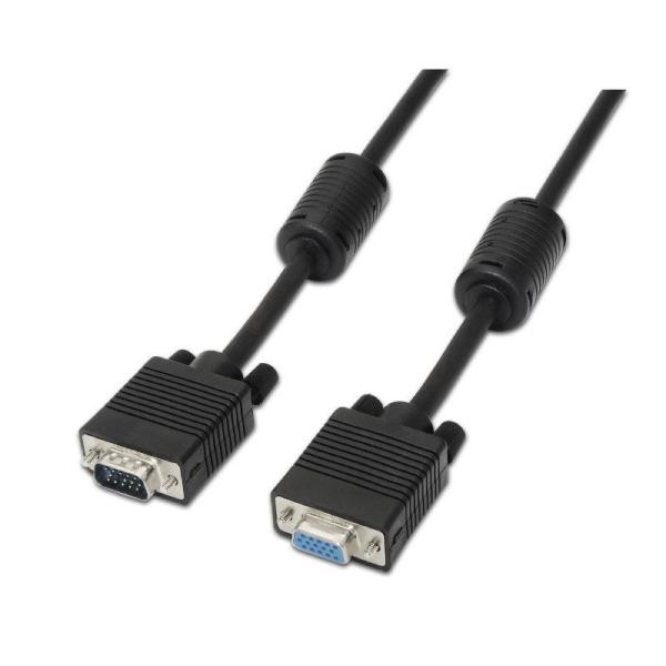 Cable SVGA Aisens A113-0079/ VGA Macho - VGA Hembra/ 3m/ Negro - Imagen 1