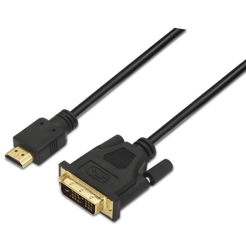 Cable HDMI Aisens A117-0090/ DVI Macho - HDMI Macho/ 1.8m/ Negro - Imagen 1