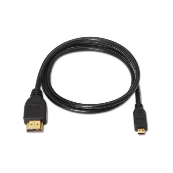 Cable Micro HDMI Aisens A119-0117/ HDMI Macho - Micro HDMI Macho/ 1.8m/ Negro - Imagen 2
