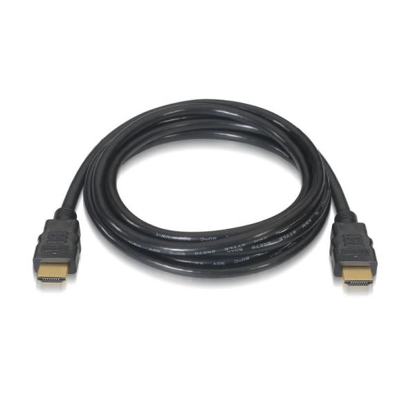 Cable HDMI 2.0 4K Aisens A120-0122/ HDMI Macho - HDMI Macho/ 3m/ Certificado/ Negro - Imagen 2