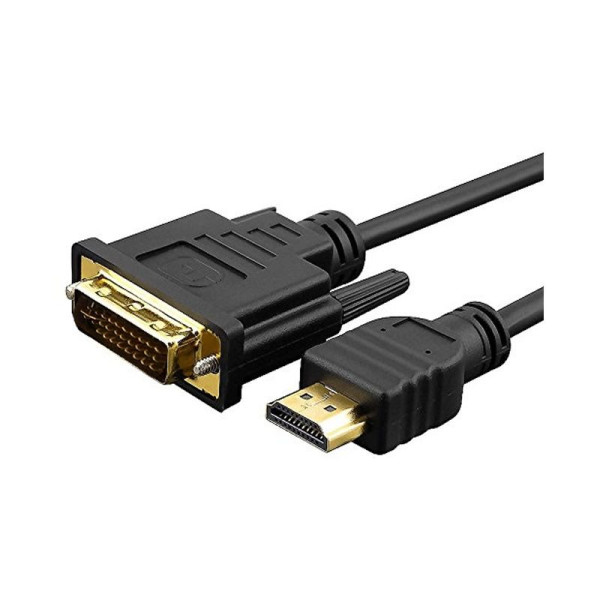 Cable HDMI 3GO CDVIHDMI/ HDMI Macho - DVI Macho/ 1.8m/ Negro - Imagen 1