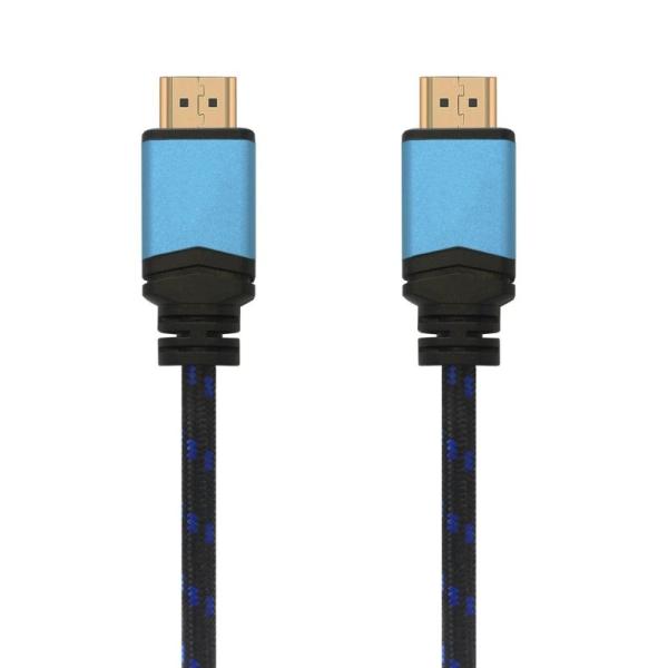 Cable HDMI 2.0 4K Aisens A120-0355/ HDMI Macho - HDMI Macho/ 0.5m/ Negro/ Azul - Imagen 2