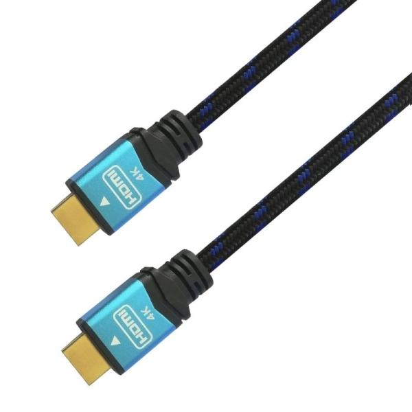 Cable HDMI 2.0 4K Aisens A120-0356 V2/ HDMI Macho - HDMI Macho/ 1m/ Negro/ Azul - Imagen 2