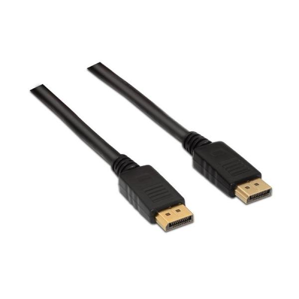 Cable Displayport 1.2 4K Aisens A124-0130/ Displayport Macho - Displayport Macho/ 3m/ Negro - Imagen 1