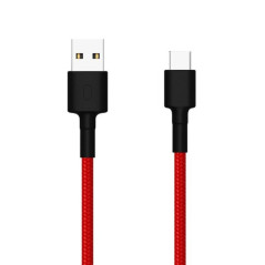 Cable USB Xiaomi SJV4110GL/ USB Macho - USB Tipo-C Macho/ 1m/ Rojo y Negro - Imagen 1