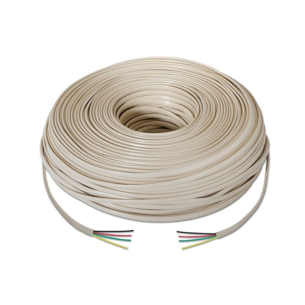 Bobina de Cable de Teléfono Aisens A143-0321 4C/ 100m/ Beige - Imagen 2