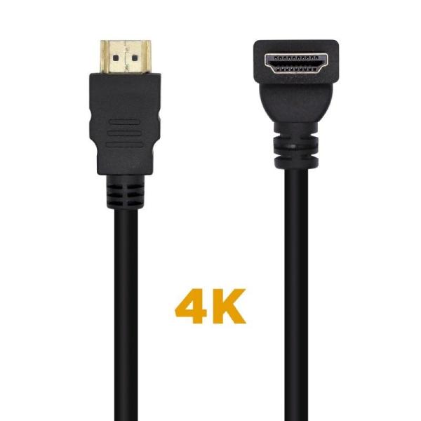 Cable HDMI 2.0 4K Aisens A120-0456/ HDMI Macho - HDMI Macho/ 1m/ Negro - Imagen 2
