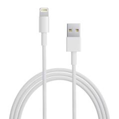 Cable USB Lightning Duracell USB5012W/ USB Macho - Lightning Macho/ 1m/ Blanco - Imagen 1