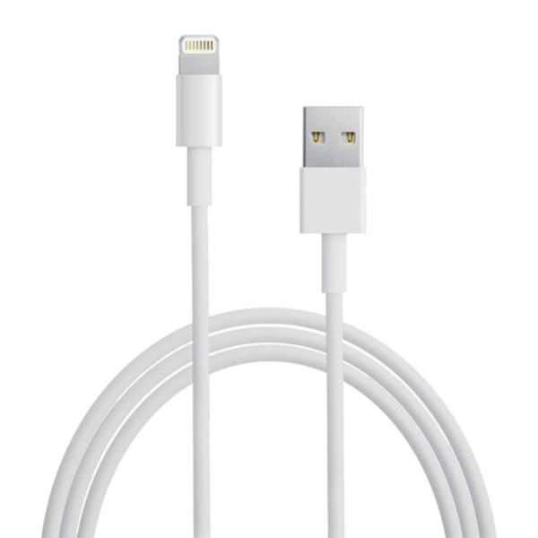 Cable USB Lightning Duracell USB5022W/ USB Macho - Lightning Macho/ 2m/ Blanco - Imagen 1