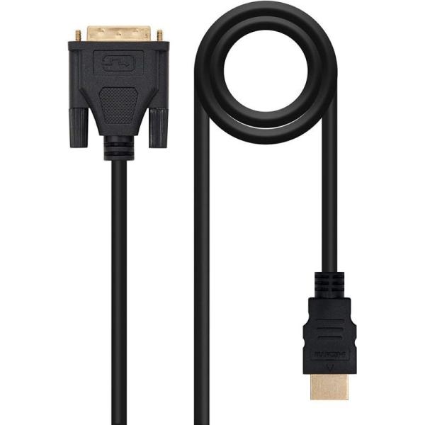 Cable HDMI Nanocable 10.15.0503/ DVI Macho - HDMI Macho/ 3m/ Negro - Imagen 2