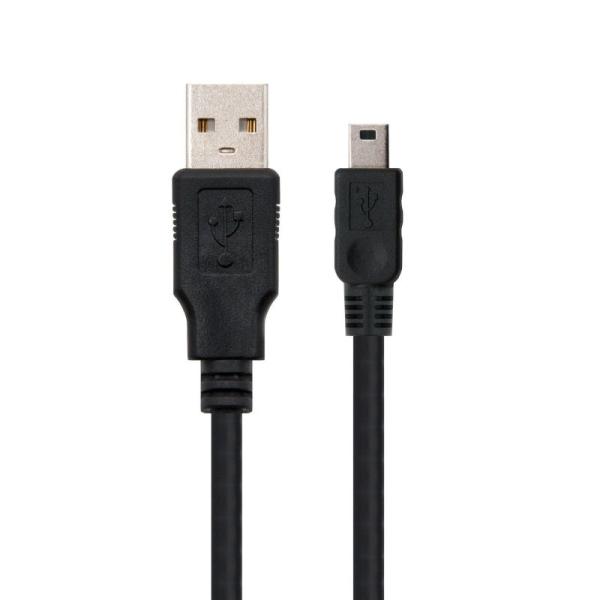 Cable USB 2.0 Nanocable 10.01.0400/ USB Macho - MiniUSB Macho/ 0.5m/ Negro - Imagen 2