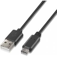Cable USB 2.0 Nanocable 10.01.2100/ USB Tipo-C Macho - USB Macho/ 0.5m/ Negro - Imagen 4