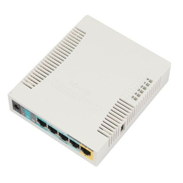 PUNTO DE ACCESO WIFI MIKROTIK RB951UI-2HND - 802.11 BGN - 5*LAN - POE SOBRE LAN 5 - 1*USB 2.0 - ROUTER OS L4 - Imagen 1