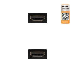 Cable HDMI 2.0 4K Nanocable 10.15.3601/ HDMI Macho - HDMI Macho/ 1m/ Certificado/ Negro - Imagen 3