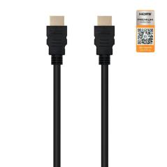 Cable HDMI 2.0 4K Nanocable 10.15.3602/ HDMI Macho - HDMI Macho/ 2m/ Certificado/ Negro - Imagen 2