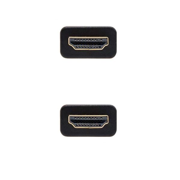 Cable HDMI 2.0 4K Nanocable 10.15.3702/ HDMI Macho - HDMI Macho/ 2m/ Negro/ Azul - Imagen 3