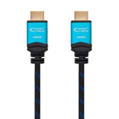 Cable HDMI 2.0 4K Nanocable 10.15.3710/ HDMI Macho - HDMI Macho/ 10m/ Negro/ Azul - Imagen 2