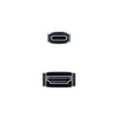 Cable Conversor Nanocable 10.15.5102/ USB Tipo-C Macho - HDMI Macho/ 1.8m/ Negro - Imagen 3
