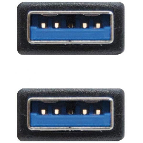 Cable USB 3.0 Nanocable 10.01.1002-BK/ USB Macho - USB Macho/ 2m/ Negro - Imagen 4
