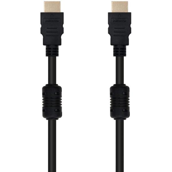 Cable HDMI 1.4 Nanocable 10.15.1810/ HDMI Macho - HDMI Macho/ 10m/ Negro - Imagen 1