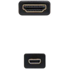 Cable Micro HDMI Nanocable 10.15.3501/ HDMI Macho - Micro HDMI Macho/ 0.8m/ Negro - Imagen 3