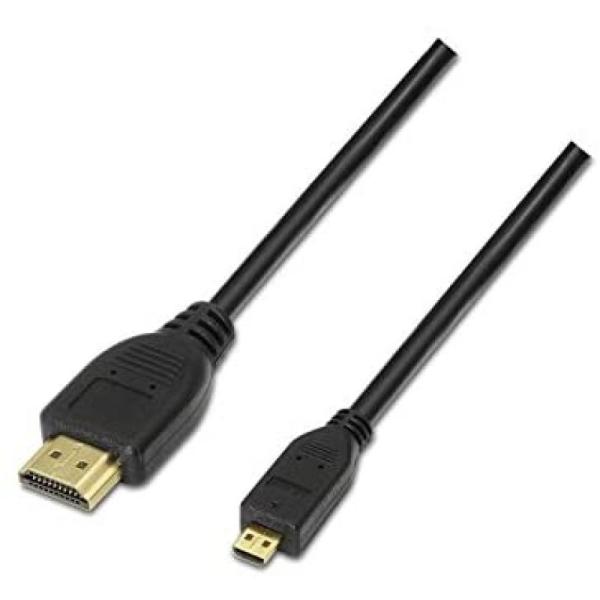 Cable Micro HDMI Nanocable 10.15.3501/ HDMI Macho - Micro HDMI Macho/ 0.8m/ Negro - Imagen 4