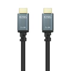 Cable HDMI 2.1 8K Nanocable 10.15.8002/ HDMI Macho - HDMI Macho/ 2m/ Negro - Imagen 1