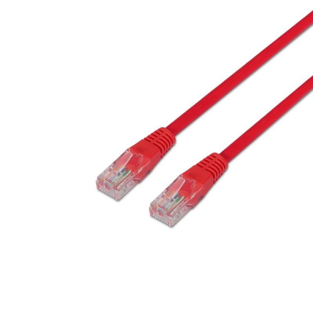 Cable de Red RJ45 UTP Aisens A133-0188 Cat.5e/ 1m/ Rojo - Imagen 1