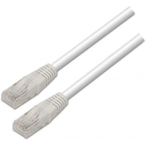 Cable de Red RJ45 UTP Aisens A133-0197/ Cat.5e/ 1m/ Blanco - Imagen 1
