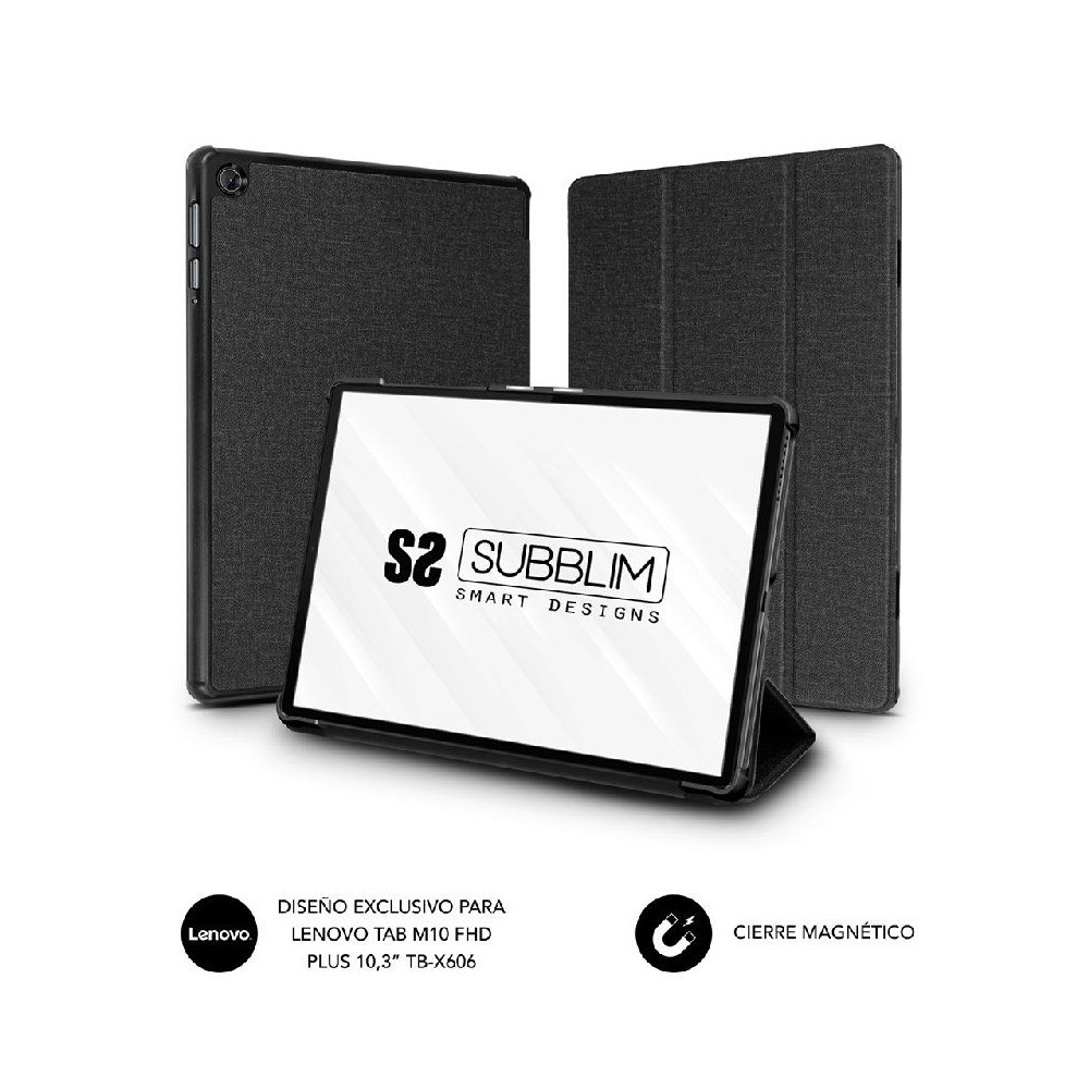 Funda Subblim CST-5SC110 Shock Case para Tablet Lenovo M10 FHD Plus TB-X606 de 10.3'/ Negra - Imagen 1