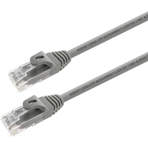 Cable de Red RJ45 UTP Aisens A145-0324 Cat.6A/ 25cm/ Gris - Imagen 2