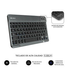 Funda con Teclado Subblim Keytab Pro Bluetooth para Tablets de 10.1'/ Roja - Imagen 5