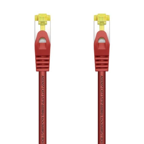 Cable de Red RJ45 SFTP Aisens A146-0469 Cat.7/ 50cm/ Rojo - Imagen 1