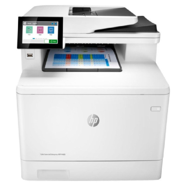 Multifunción Láser Color HP LaserJet Enterprise MFP M480F/ Fax/ Dúplex/ Blanca - Imagen 2