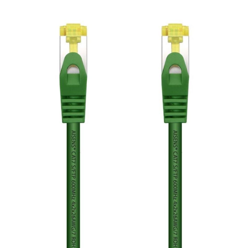 Cable de Red RJ45 SFTP Aisens A146-0480 Cat.7/ 25cm/ Verde - Imagen 1