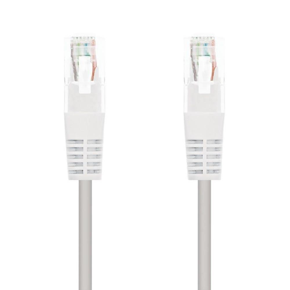 Cable de Red RJ45 UTP Nanocable 10.20.0101-W Cat.5e/ 1m/ Blanco - Imagen 1