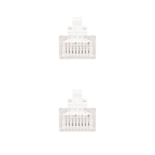 Cable de Red RJ45 UTP Nanocable 10.20.0101-W Cat.5e/ 1m/ Blanco - Imagen 3