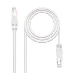 Cable de Red RJ45 UTP Nanocable 10.20.0103-W Cat.5e/ 3m/ Blanco - Imagen 2