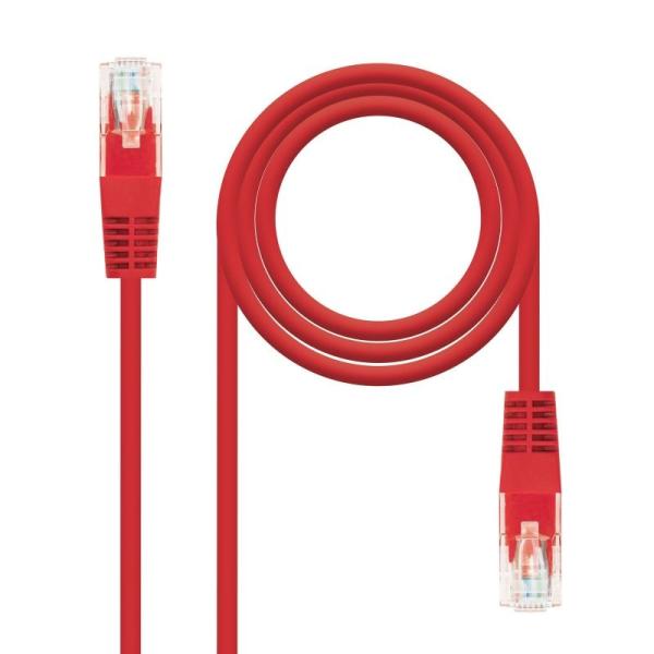 Cable de Red RJ45 UTP Nanocable 10.20.0400-R Cat.6/ 50cm/ Rojo - Imagen 2