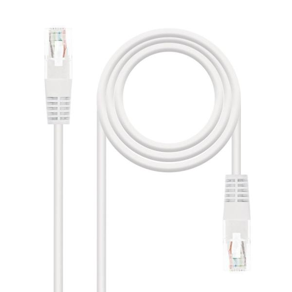 Cable de Red RJ45 UTP Nanocable 10.20.0400-W Cat.6/ 50cm/ Blanco - Imagen 2